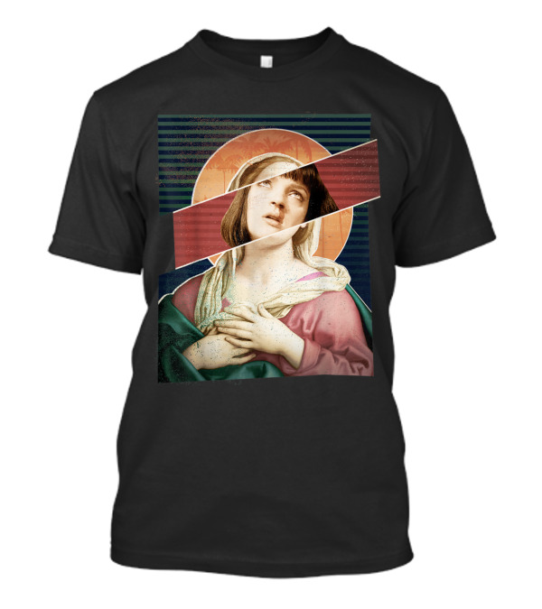Virgin Mia Wallace Overdose Iconic Nosebleed Collage T-Shirt
