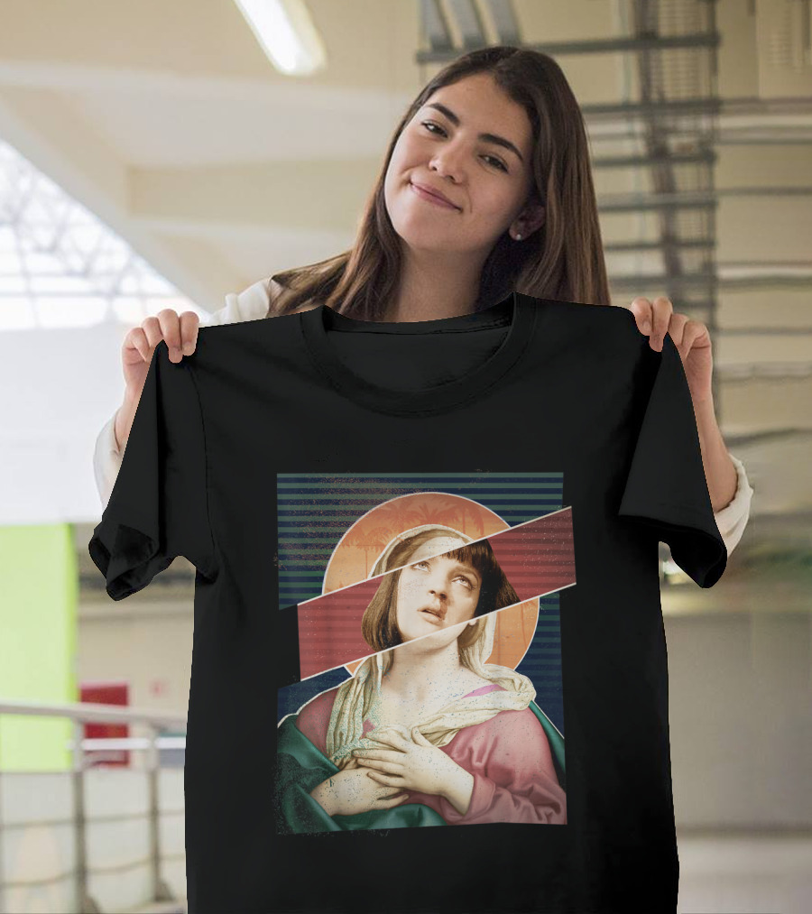 Virgin Mia Wallace Overdose Iconic Nosebleed Collage T-Shirt