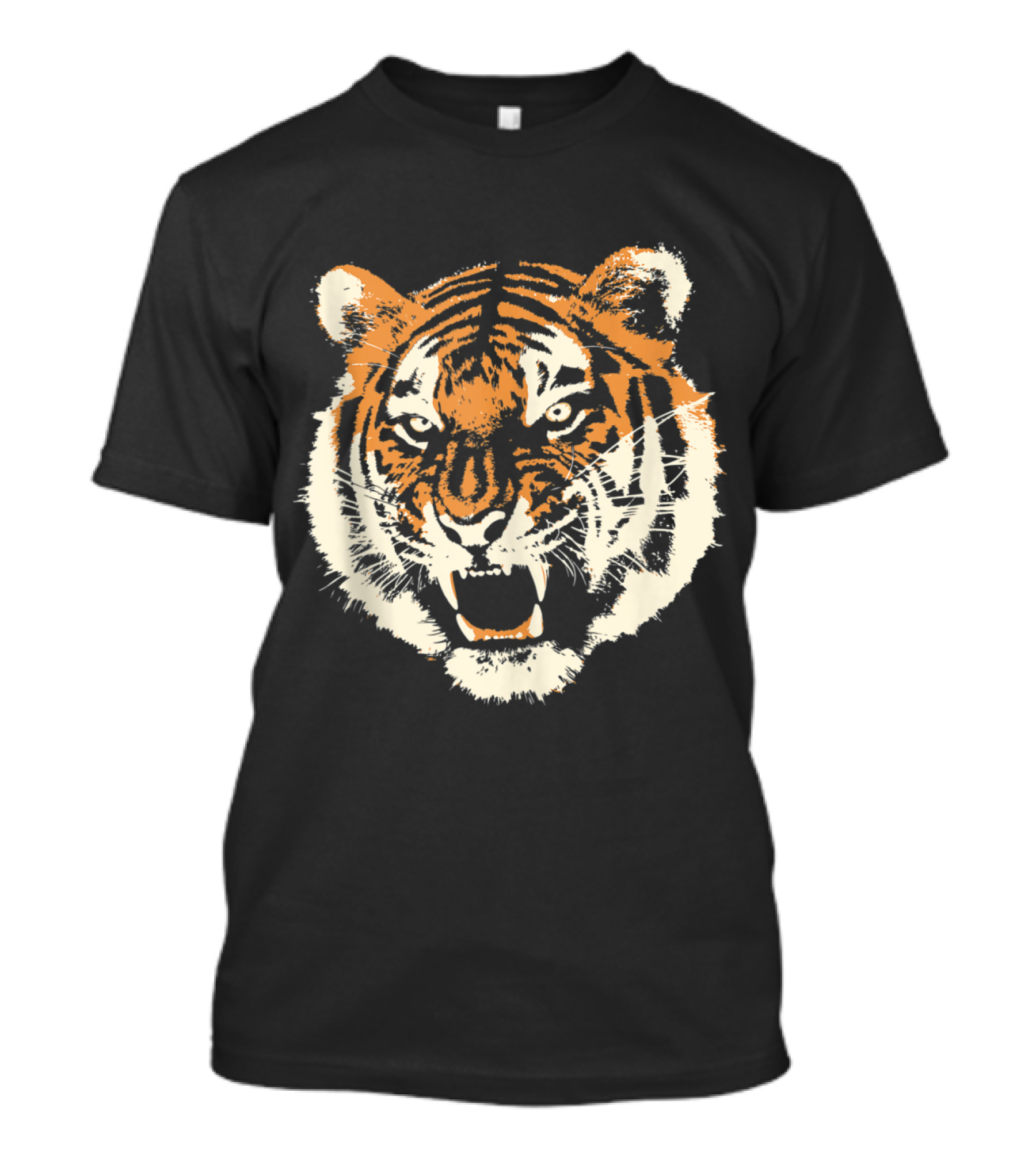 Wild Tiger Head Savage Angry Animal T-Shirt