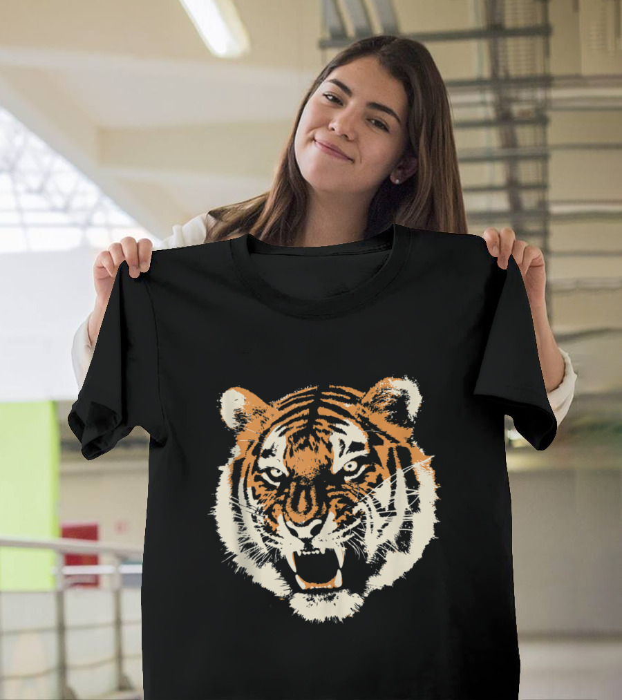 Wild Tiger Head Savage Angry Animal T-Shirt
