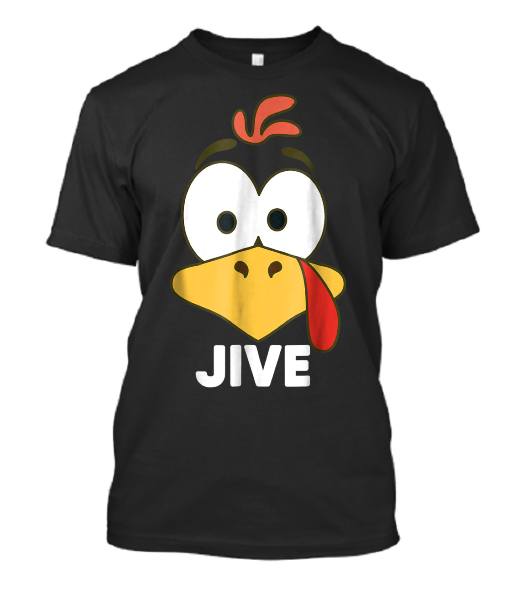 Jive Turkey Funny Cartoon Face T-Shirt