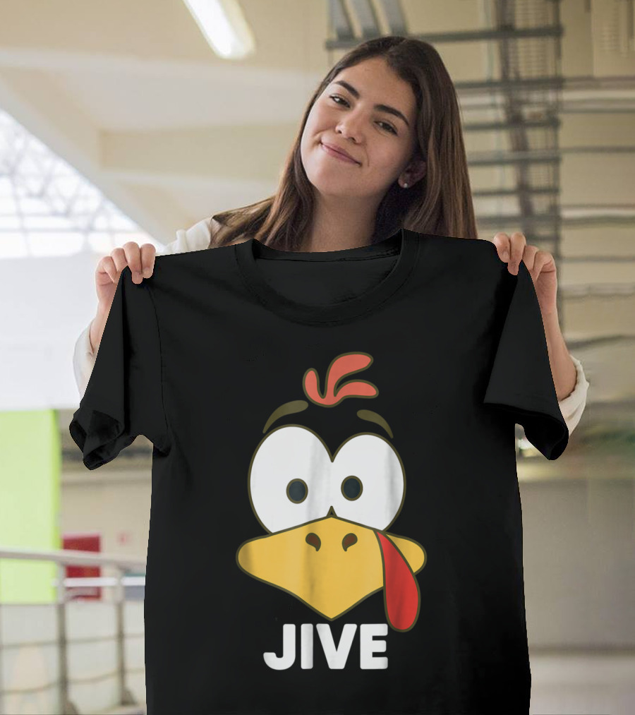Jive Turkey Funny Cartoon Face T-Shirt