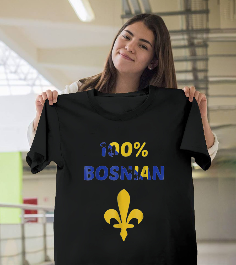 100 Percent Bosnian Golden Lily Flower Icon T-Shirt