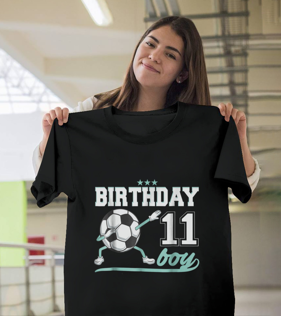 Soccer Birthday 11 Boy Dabbing T-Shirt
