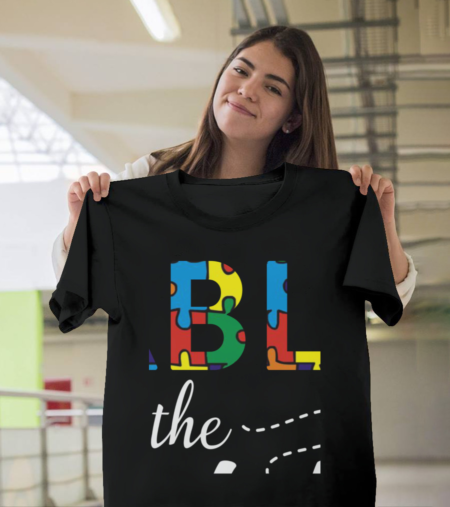 See the Able Not The Label Cute Autism Awareness Puzzle T-Shirt