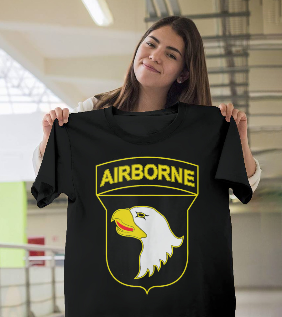 101st Airborne Division Eagle Patch Emblem T-Shirt