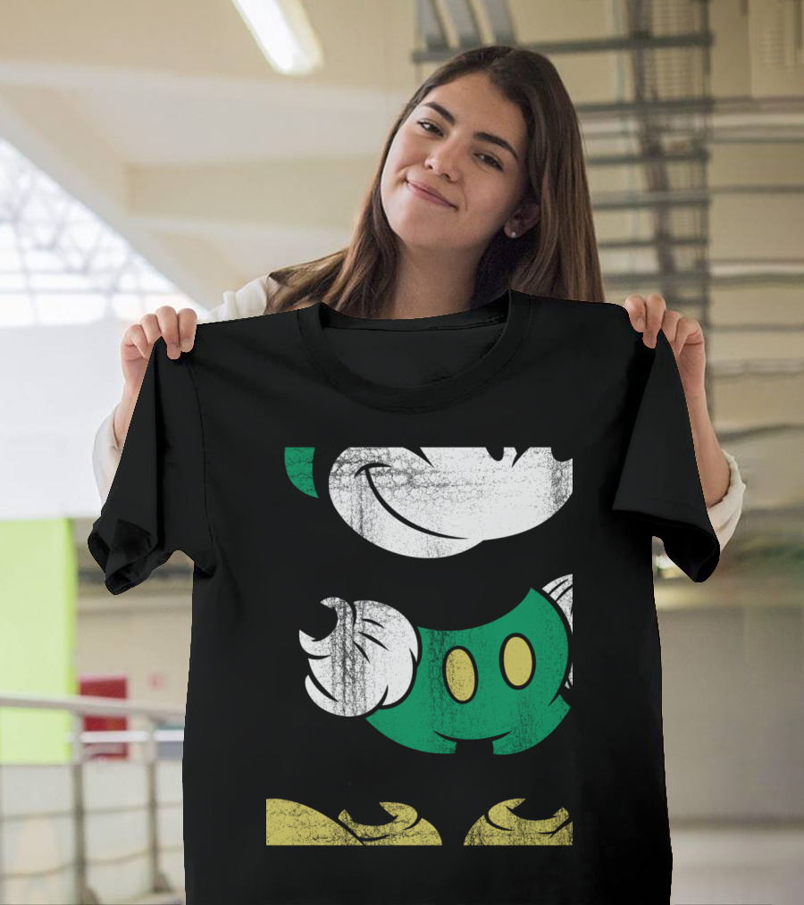 Disney Classic Mickey Mouse Green Shorts T-Shirt