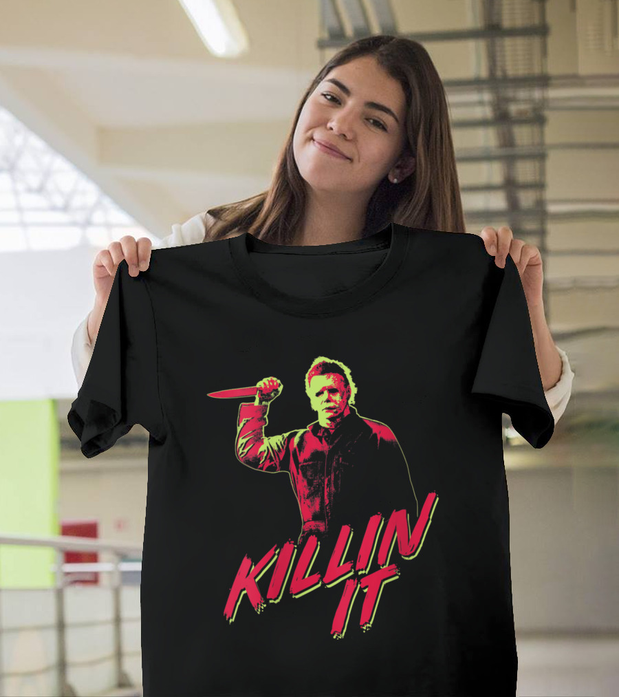 Halloween Michael Myers Killin It Vintage Horror T-Shirt