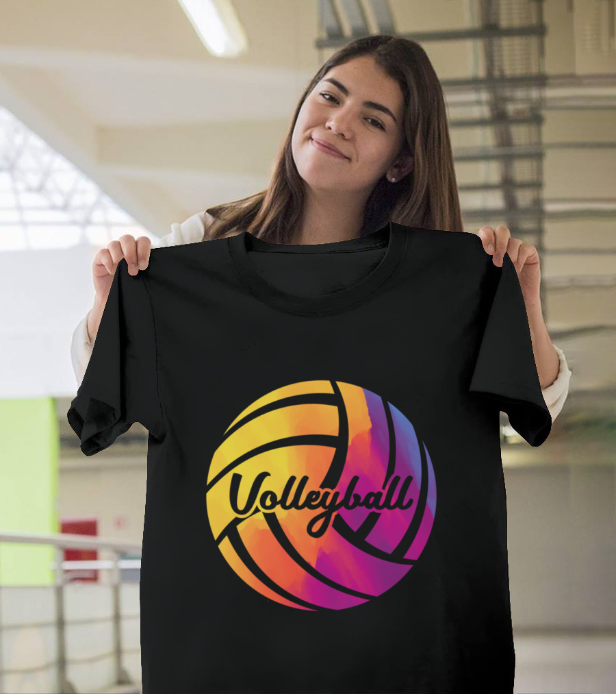 Volleyball Mixed Color Cute Girls Teenagers T-Shirt