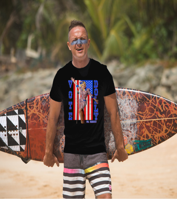 Vote Dolly Parton For President USA Flag T-Shirt