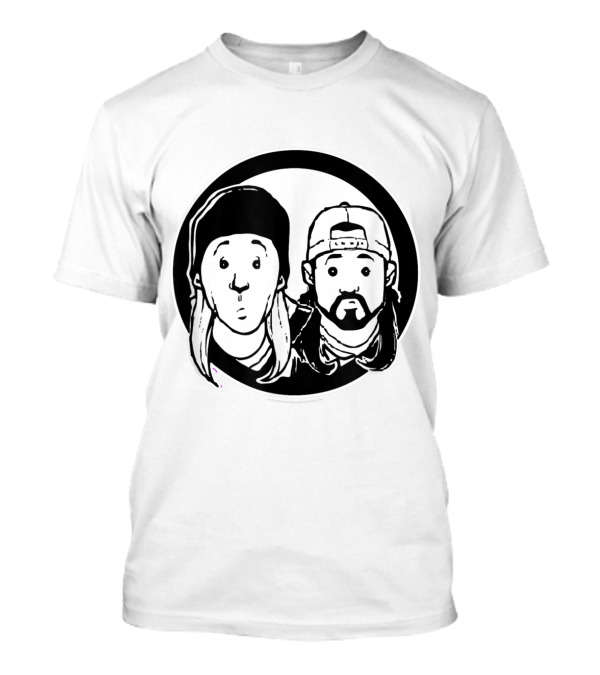 Jay And Silent Bob Just Jay And Silent Bob Circle T-Shirt