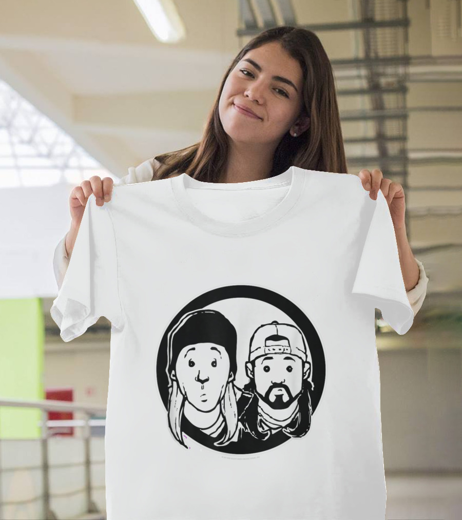 Jay and Silent Bob Just Jay and Silent Bob Circle T-Shirt