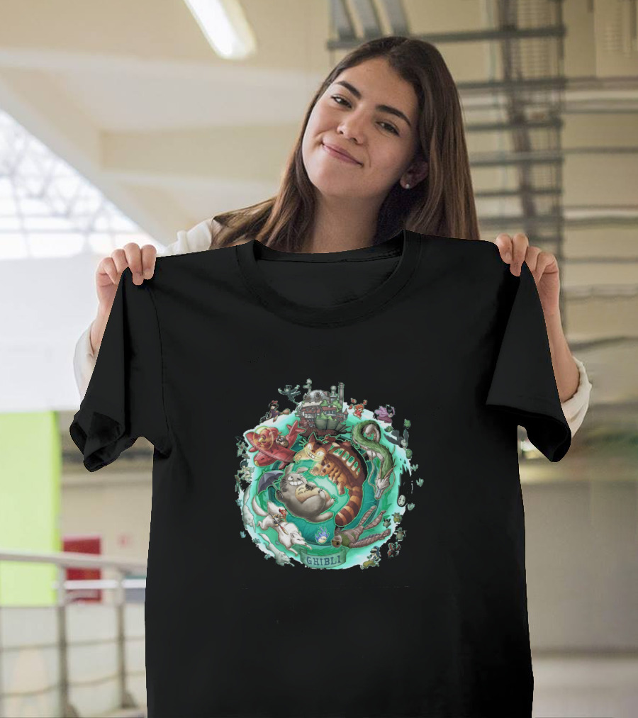 Family Anime Ghibli'd Adventure Wonderland T-Shirt