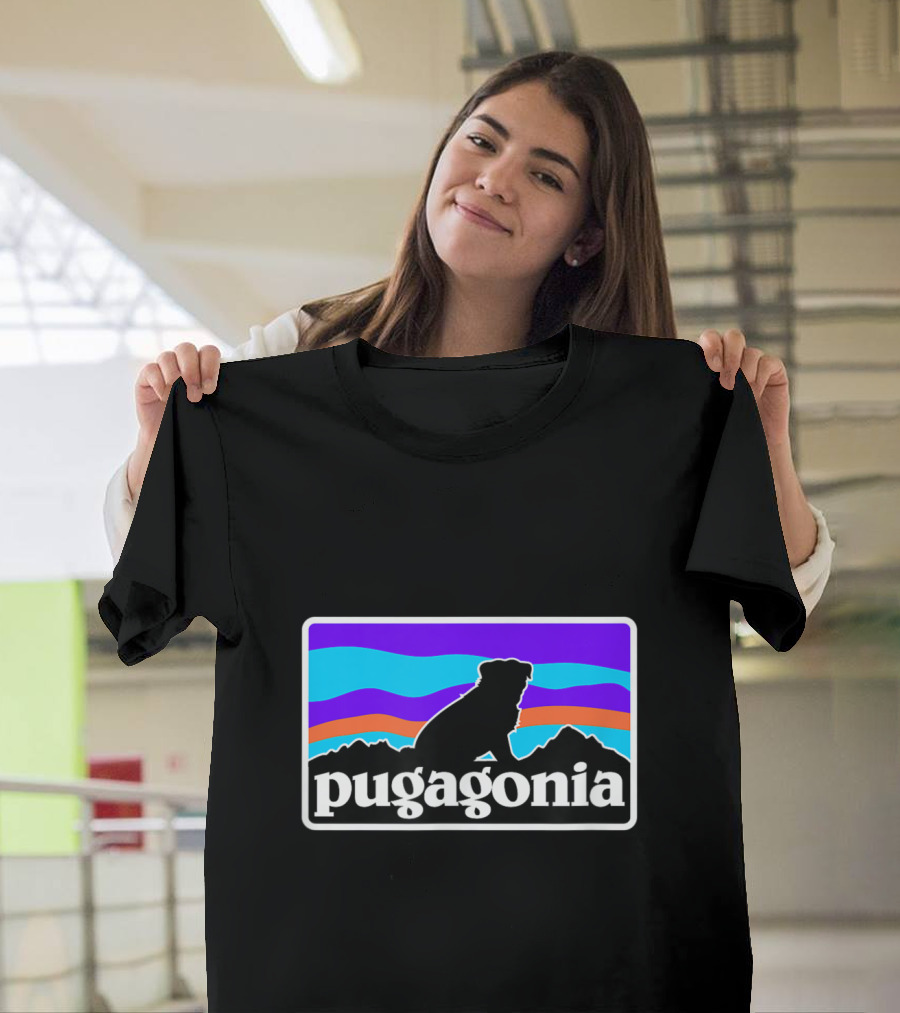 PUGAGONIA Pug Pug Funny Pug Scenic T-Shirt