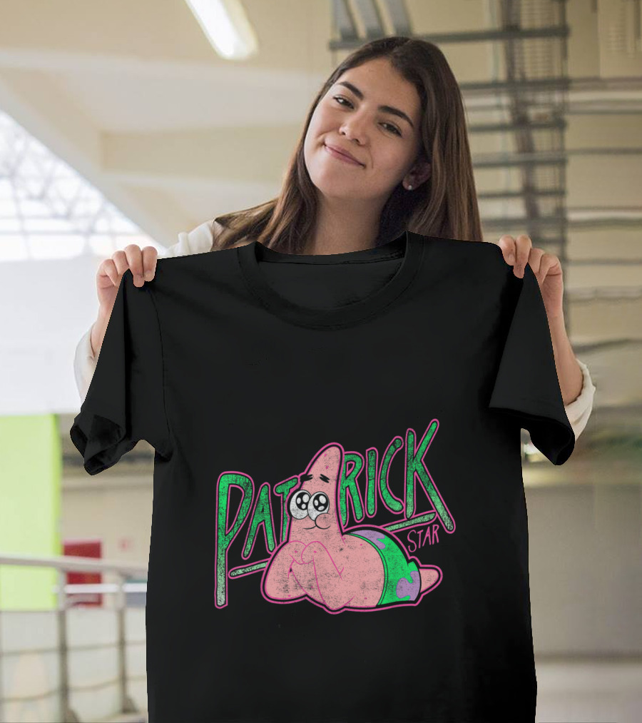 SpongeBob SquarePants Patrick Star Vintage Cute Patrick Star Smiling T-Shirt