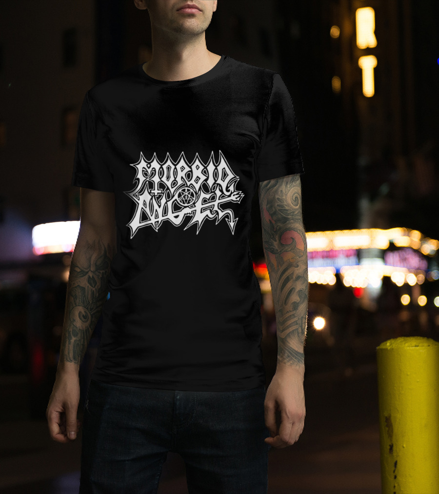 Morbid Angel Logo With Pentagram And Inverted Cross Elements T-Shirt