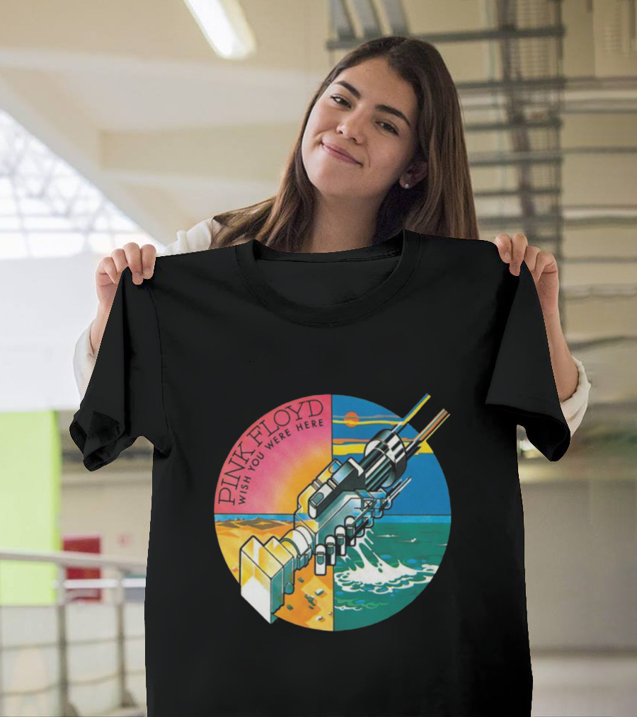 Pink Floyd Wish You Were Here Album Cover Art The Merch Wall T-Shirt