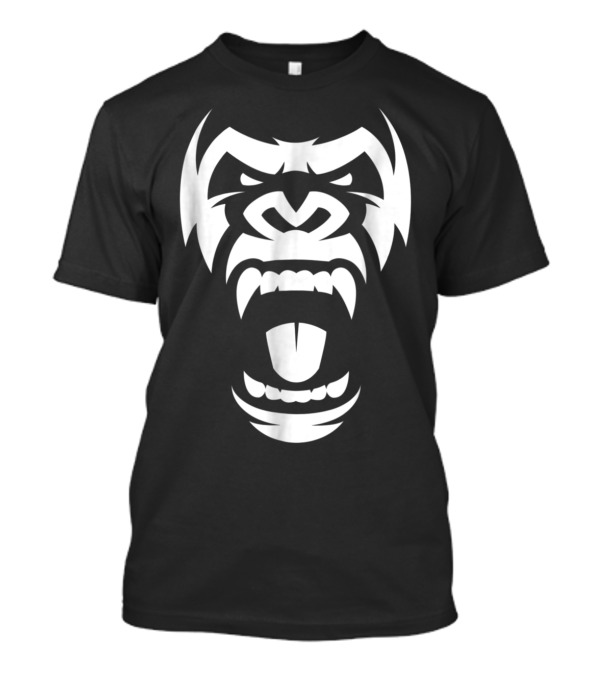 Furious Silverback Angry Gorilla Face T-Shirt