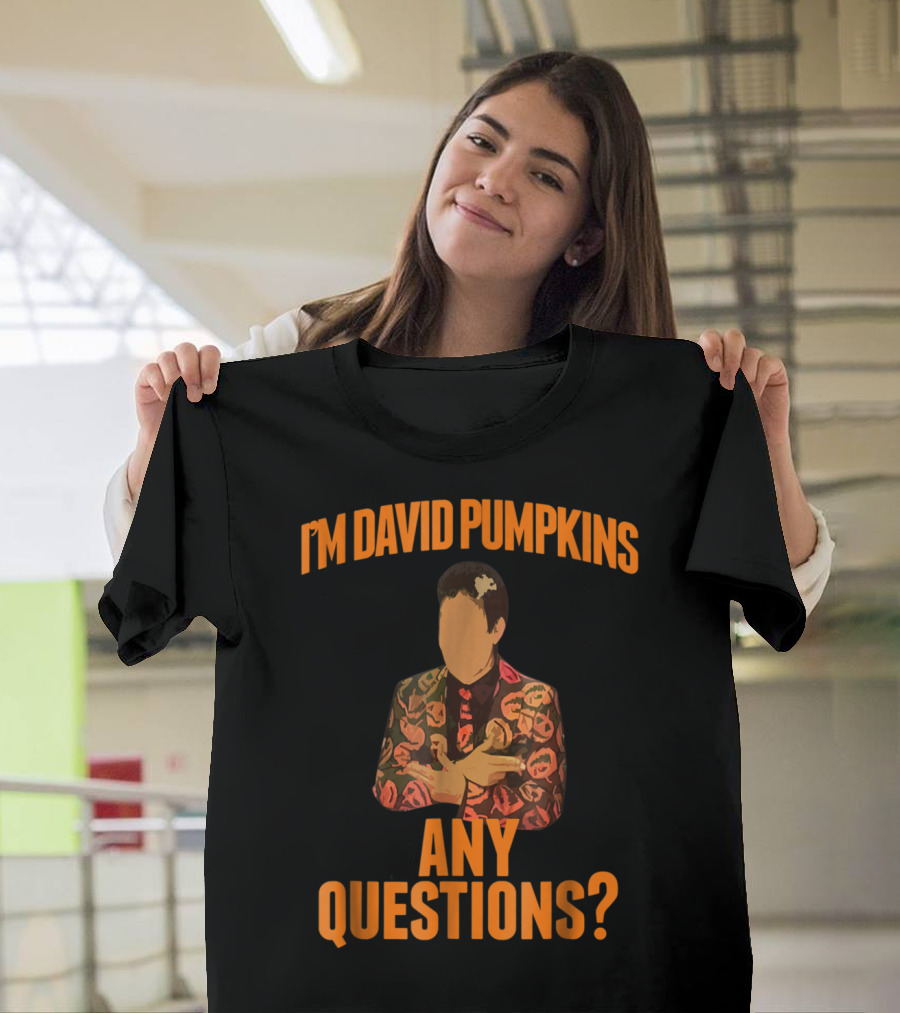 I'm David Pumpkins Any Questions Halloween Suit T-Shirt