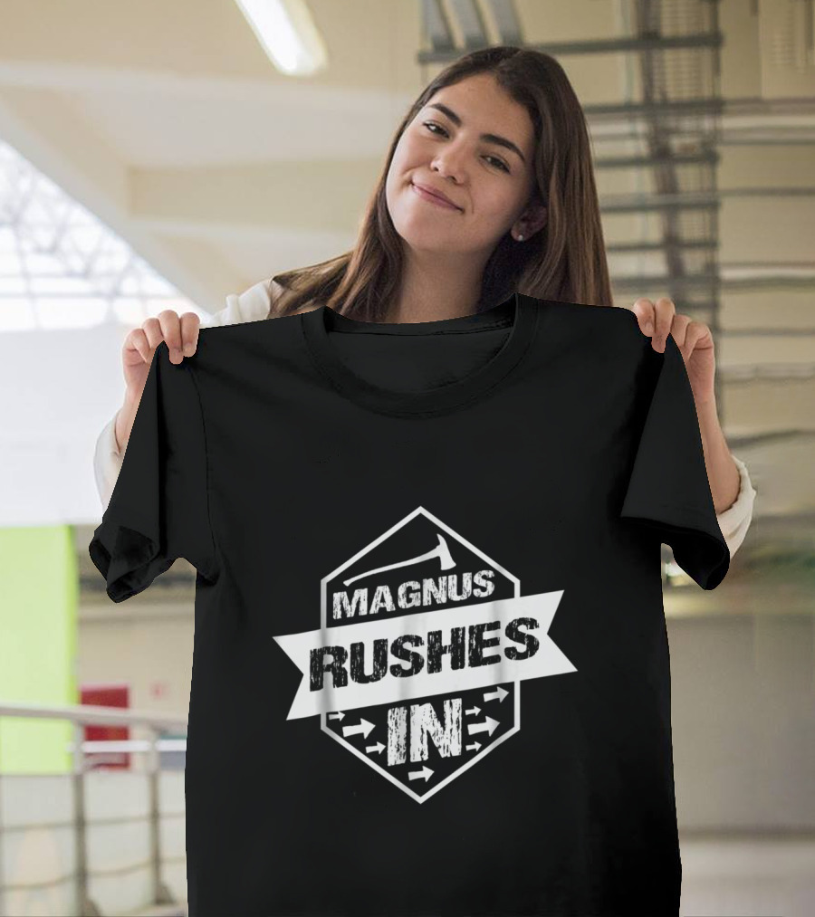 Magnus Rushes In with Arrow Directions T-Shirt