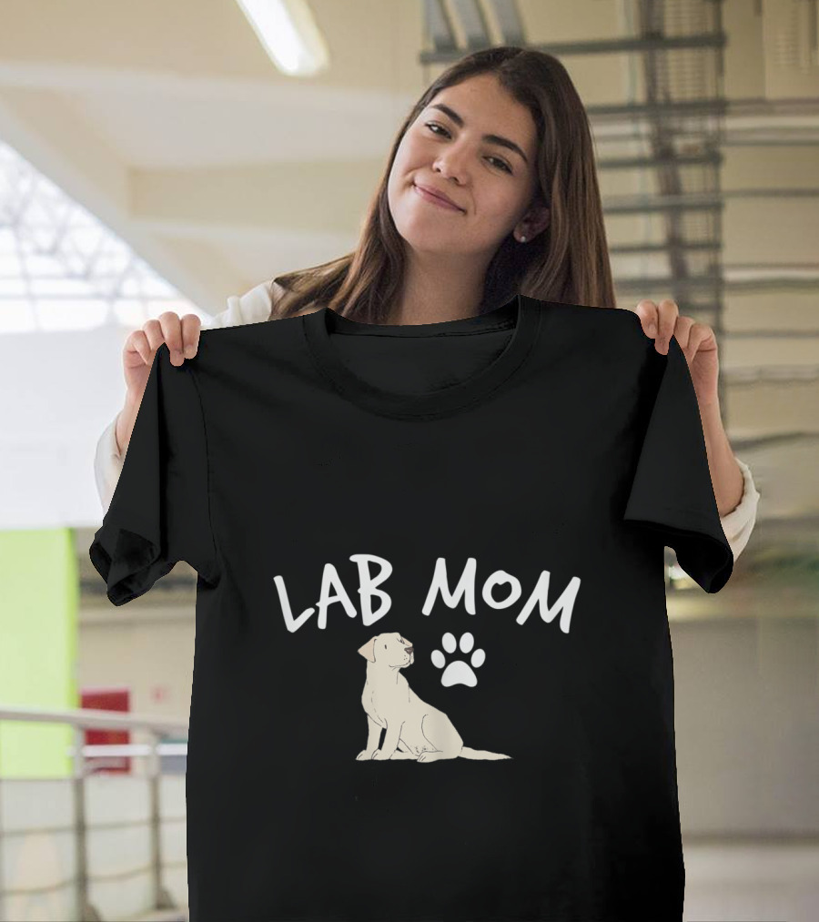 Lab Mom Labrador Retriever Puppy Pet Lover T-Shirt