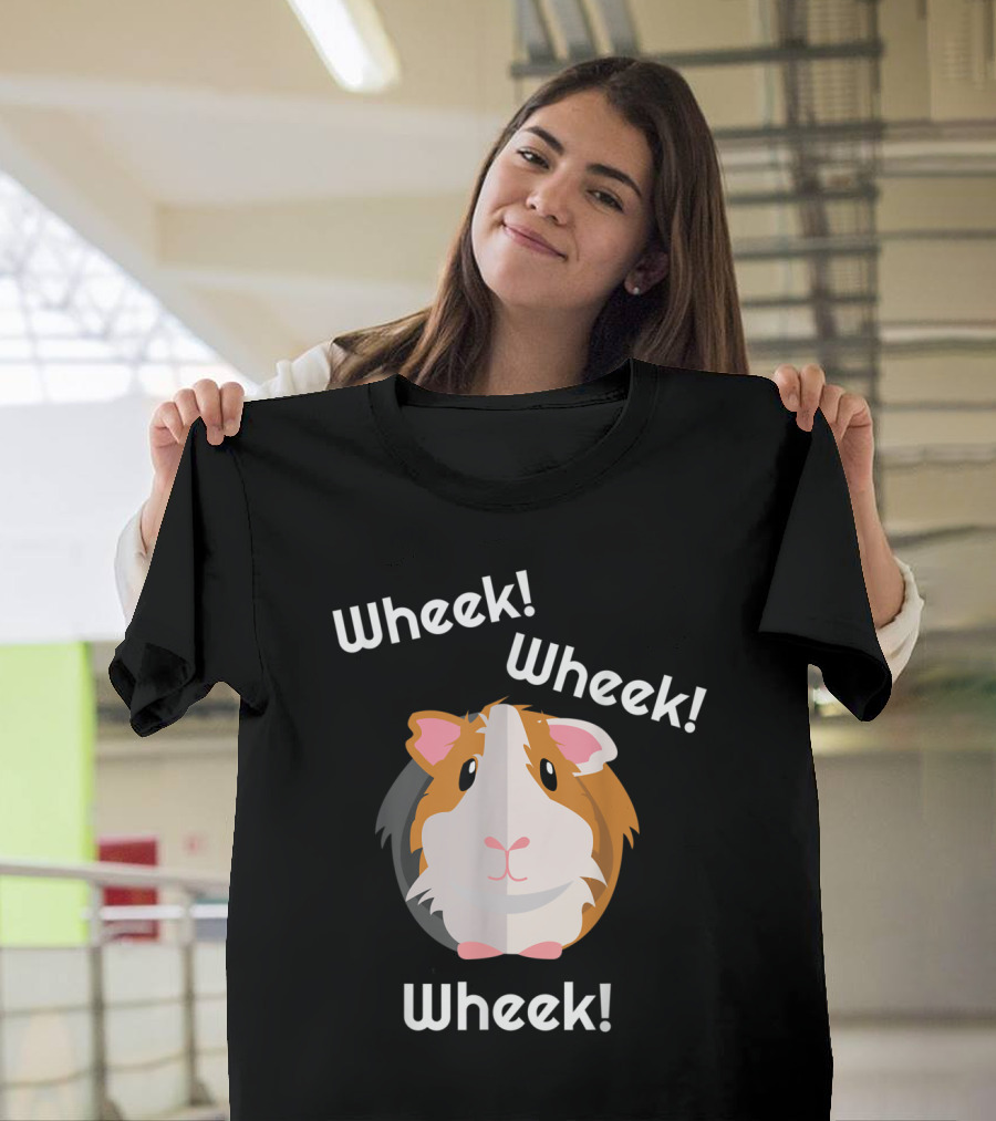Wheek Wheek Wheek Cute Funny Guinea Pig Owner Cavy Lover T-Shirt