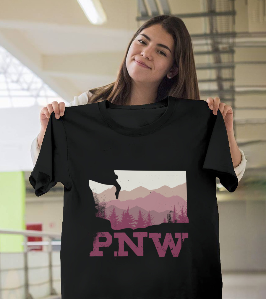 PNW Pacific Northwest Mountain and Forest T-Shirt