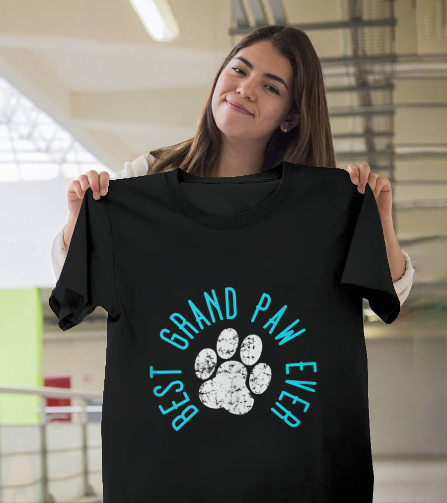 Best Grand Paw Ever Dog Paw Prints T-Shirt