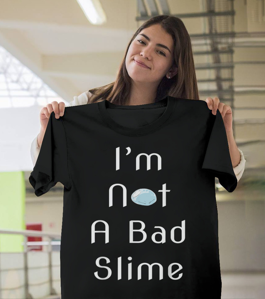 I'm Not A Bad Slime Cute Blue Character T-Shirt