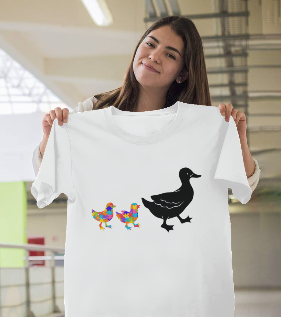 Duck Autism Puzzle Piece Ducks T-Shirt