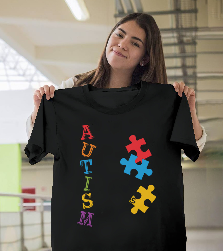 Autism Always Unique Totally Intelligent Sometimes Mysterious Puzzle Pieces T-Shirt