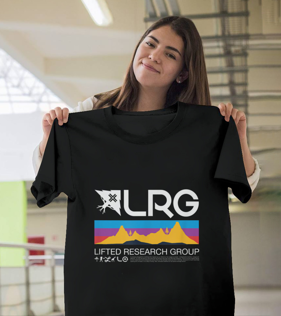 LRG Mountain Range Lifted Research Group Multicolor Landscape T-Shirt