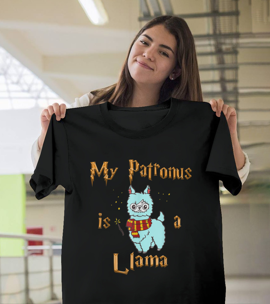 My Patronus Is A Llama Funny Llama Love for Llama Lover Fans T-Shirt
