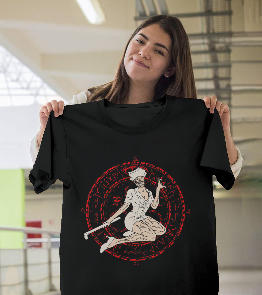 Head Nurse Silent Hill Nurse Horror T-Shirt