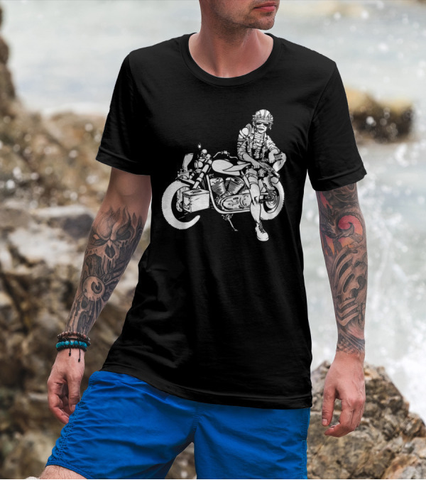 War White Four Riders Of The Apocalypse With Biker Soldier T-Shirt