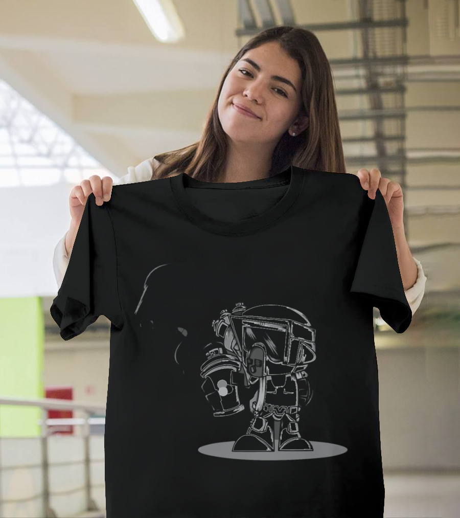Graffiti Biker Scout Spray Art Trooper Helmet T-Shirt