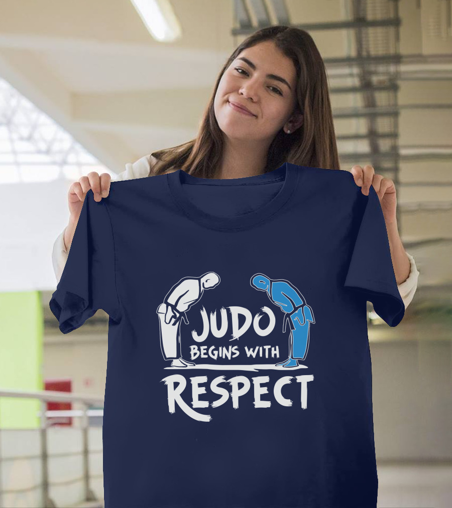 RD Judo Begins With Respect Martial Arts Bowing Gesture T-Shirt
