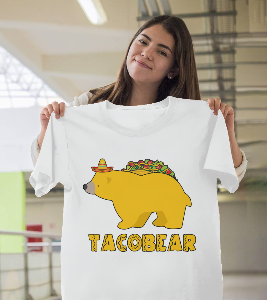 Taco Bear Sombrero Tacobear Tacos Mexican Food T-Shirt