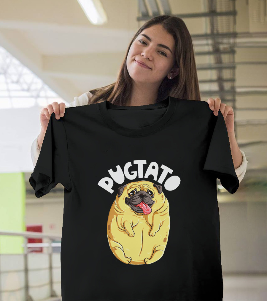 Pugtato Adorable Pug Dog Potato Mashup for Pug Lovers T-Shirt