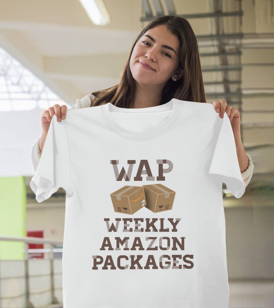 WAP Weekly Amazon Packages Cardboard Boxes Icons T-Shirt