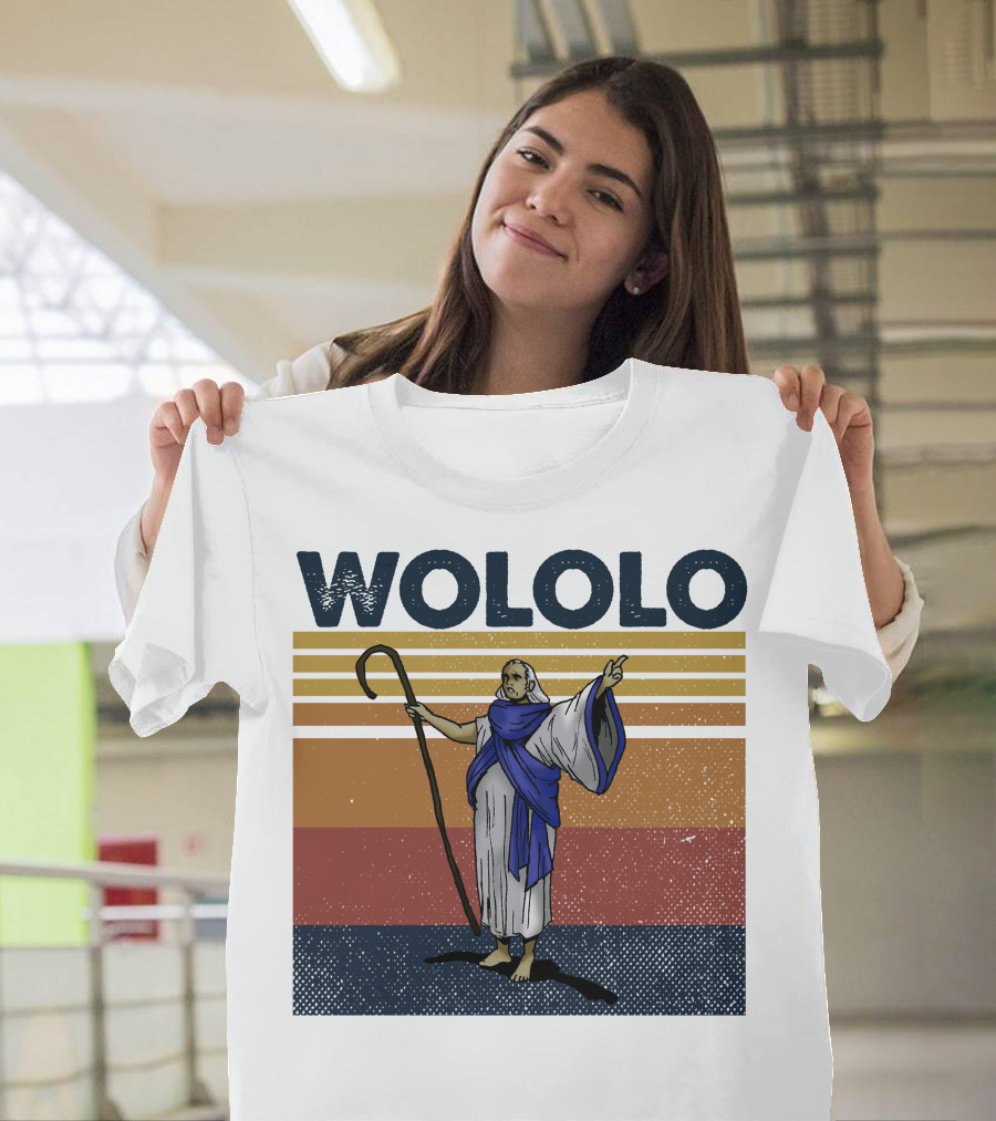 4800x4800 Wololo Vintage Style Priest with Staff T-Shirt