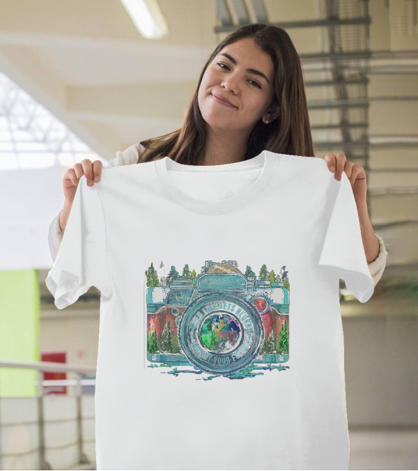When Life Gets Blurry Adjust Your Focus Camera Forest Landscape T-Shirt