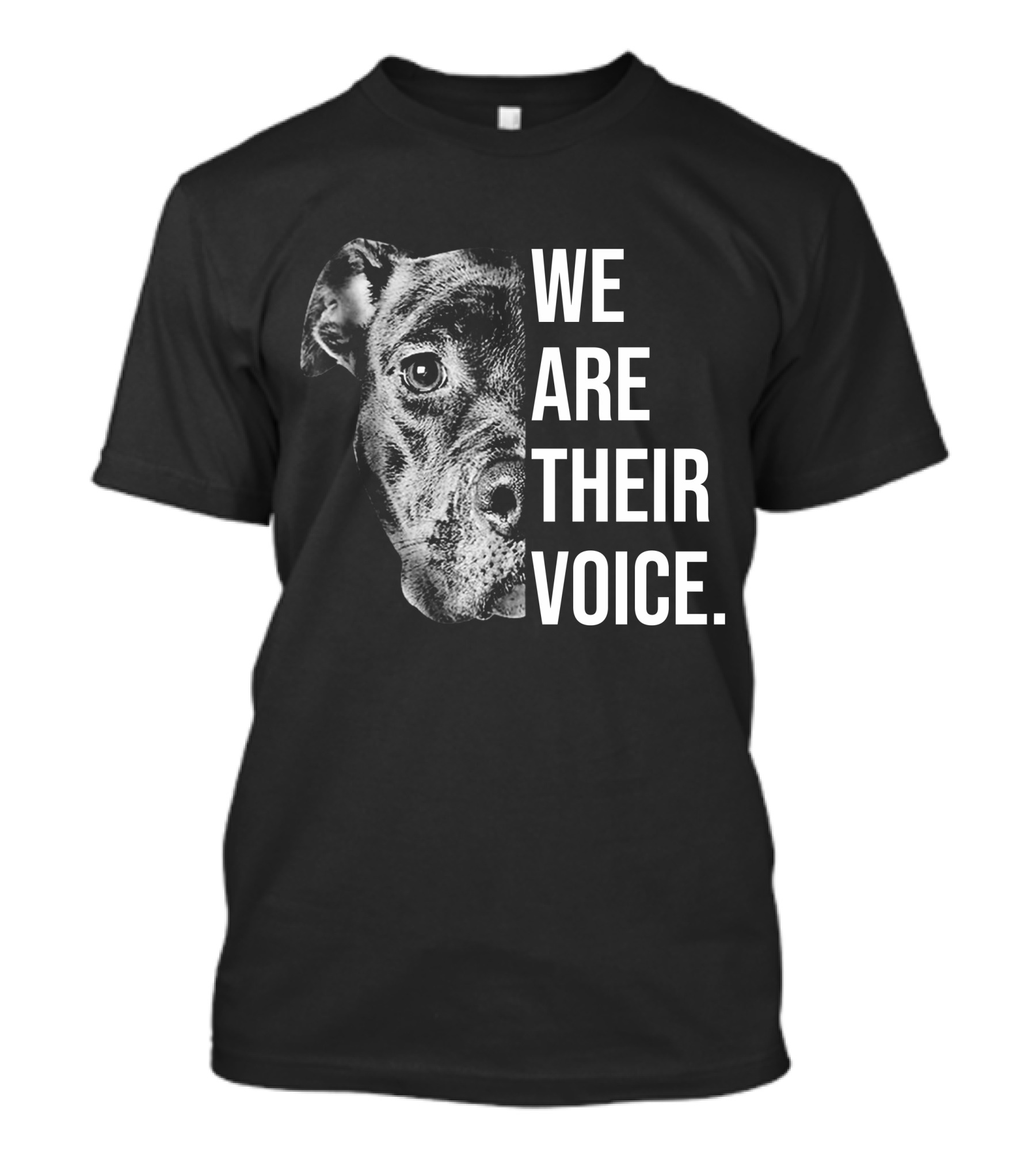 Pitbull Dog We Are Their Voice T-Shirt