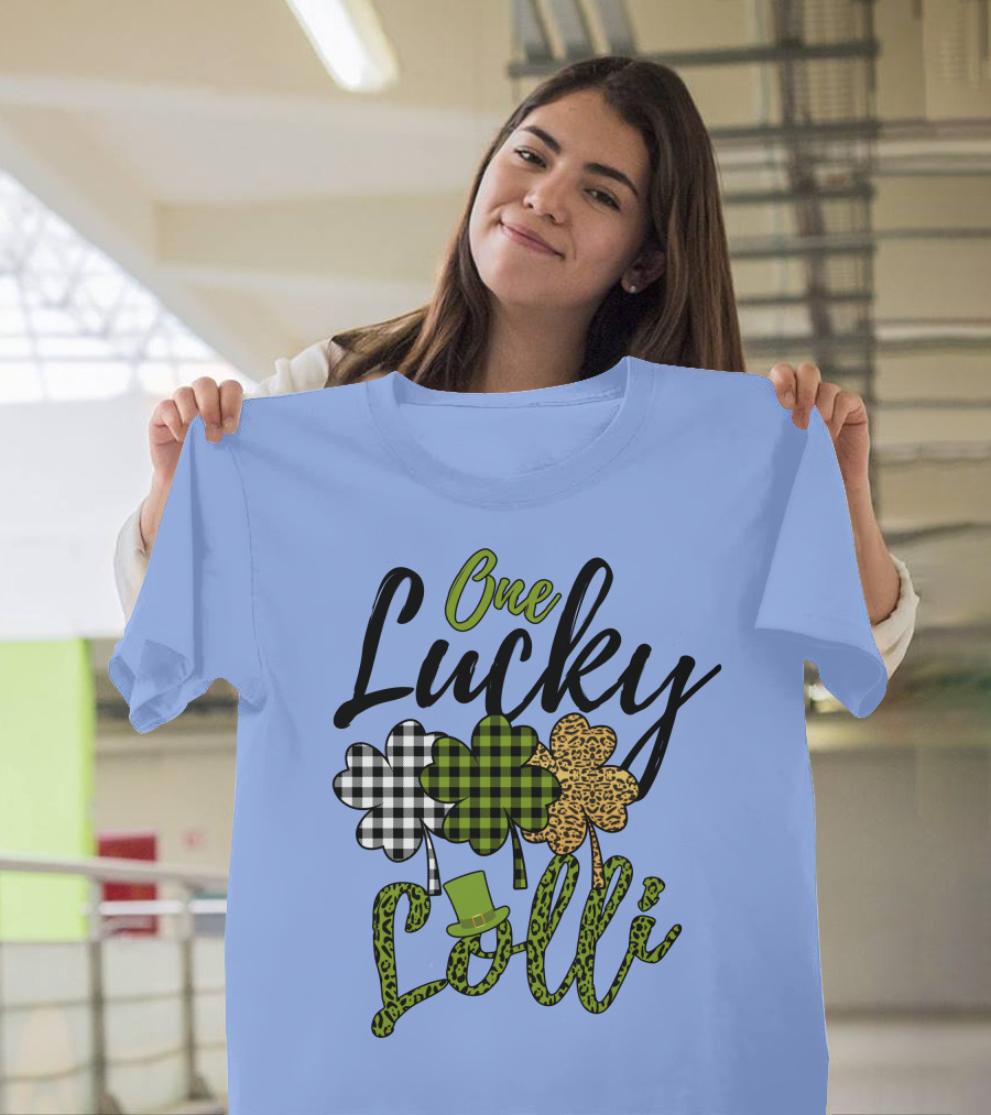 One Lucky Lolli Shamrock Grandma Family T-Shirt