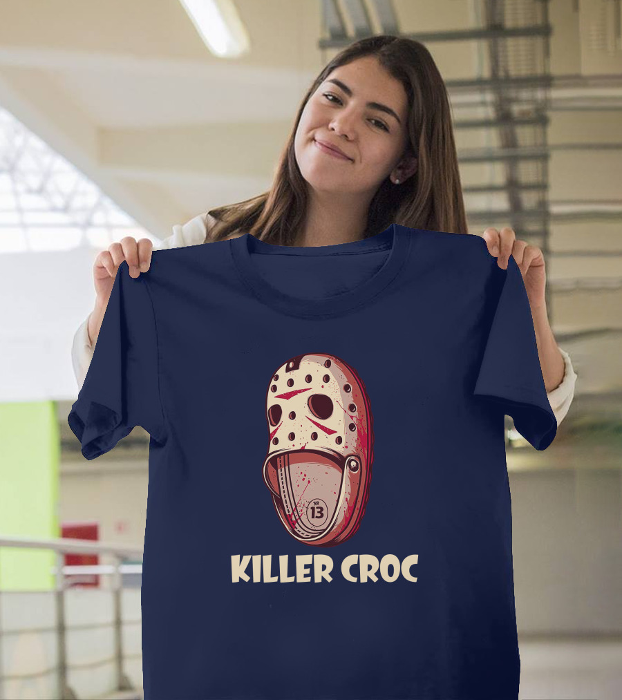 Jason Voorhees Mask Croc 13 Killer Croc T-Shirt