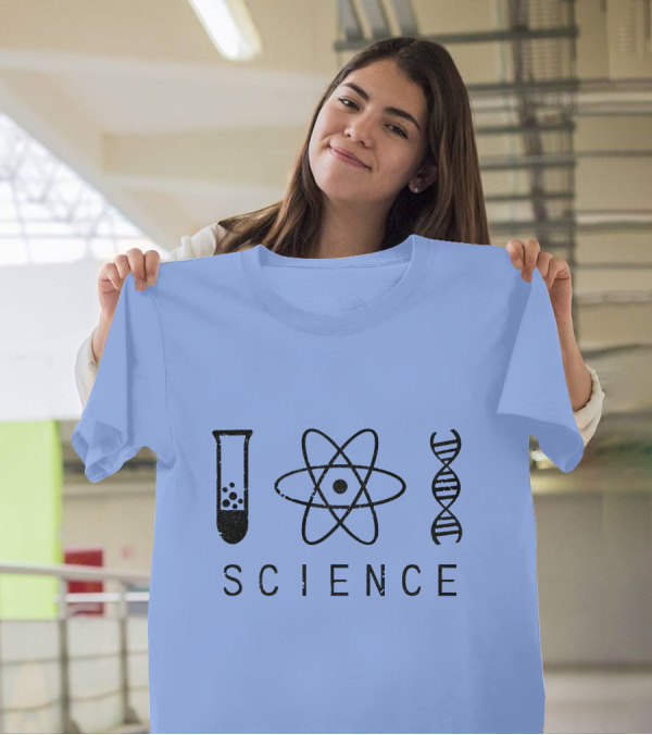 Science Physics Biology Test Tube Atom DNA T-Shirt