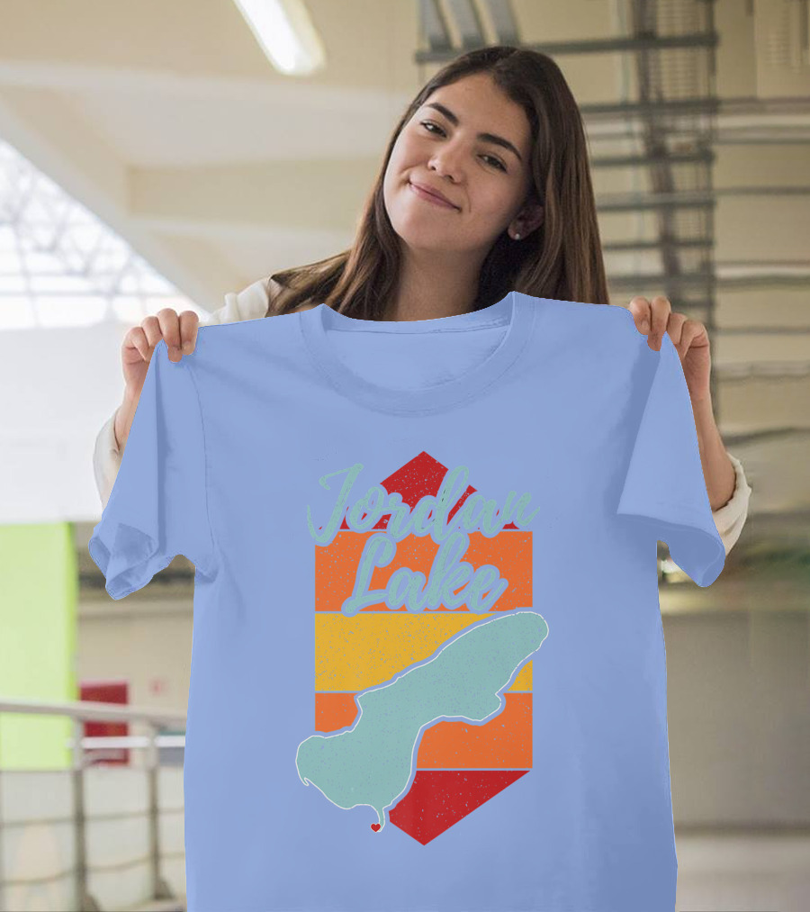 Jordan Lake Retro Map Stripes T-Shirt