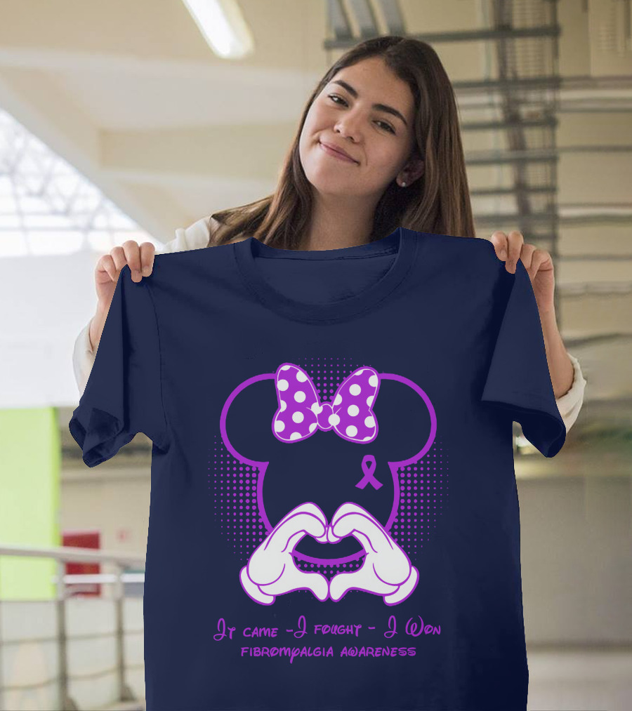 It Came I Fought I Won Fibromyalgia Awareness T-Shirt