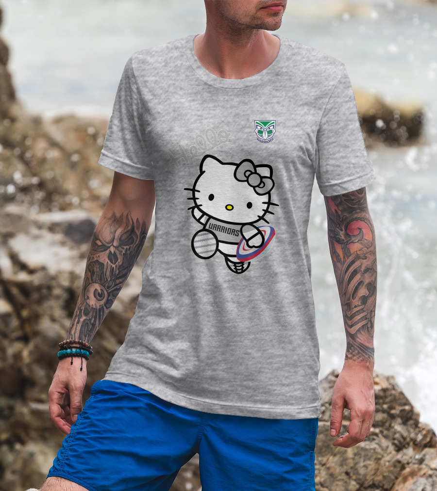New Zealand Warriors Hello Kitty Rugby T-Shirt