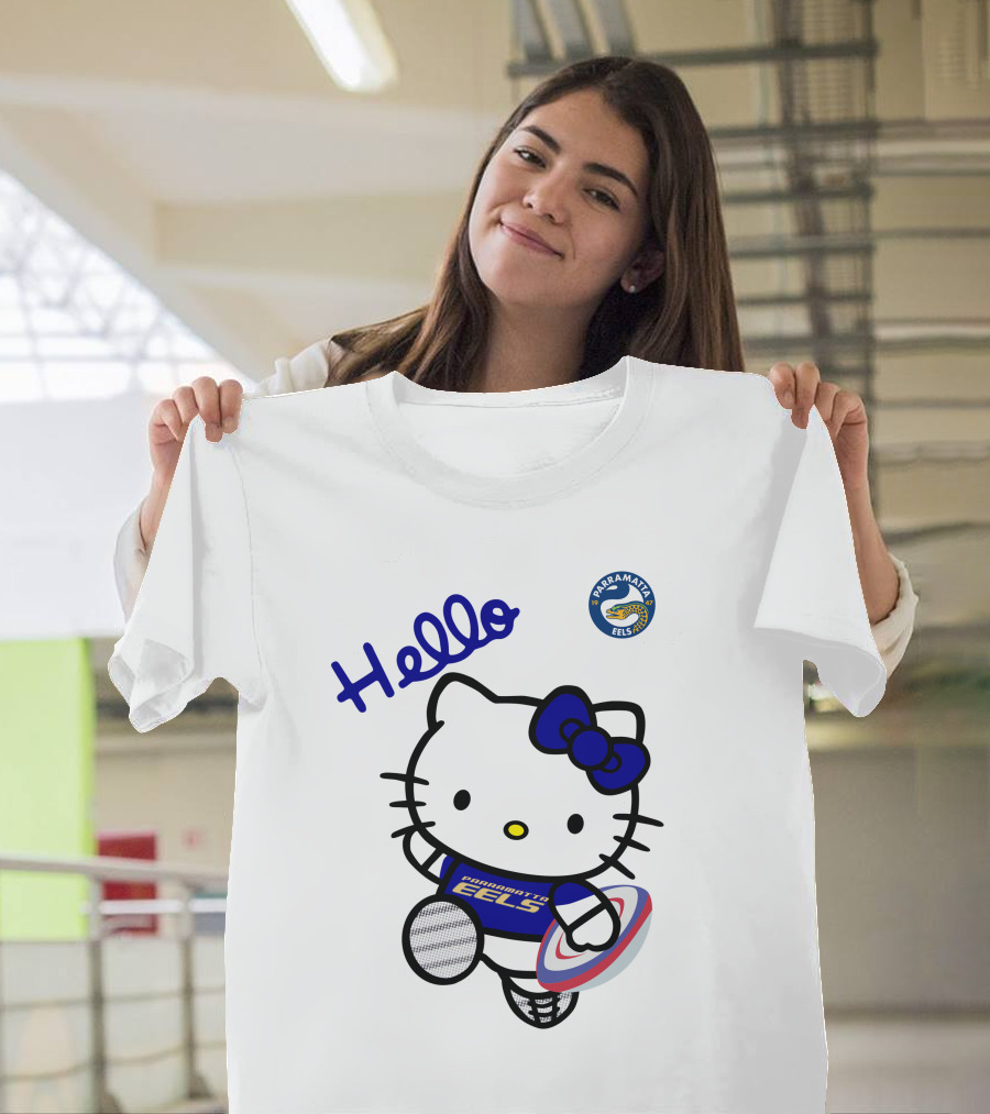 Hello Parramatta Eels Hello Kitty NRL1012 T-Shirt